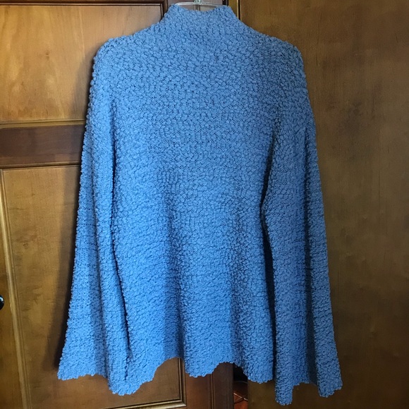 Periwinkle Popcorn Mock Turtleneck - Picture 6 of 6